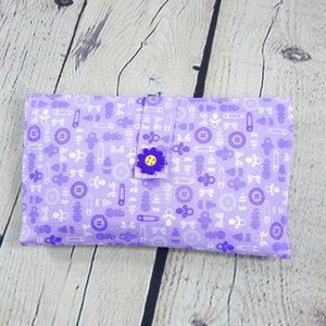 Beautiful Wipes and Diaper Clutch Handmade